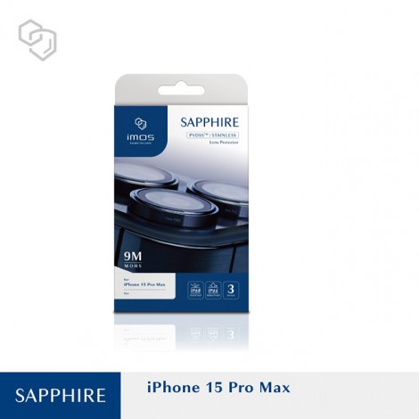 กระจกกันรอย เลนส์กล้อง IMOS Sapphire Lens Protector สำหรับ iPhone 17 / 16 / 15 / 14 / Pro / Pro Max